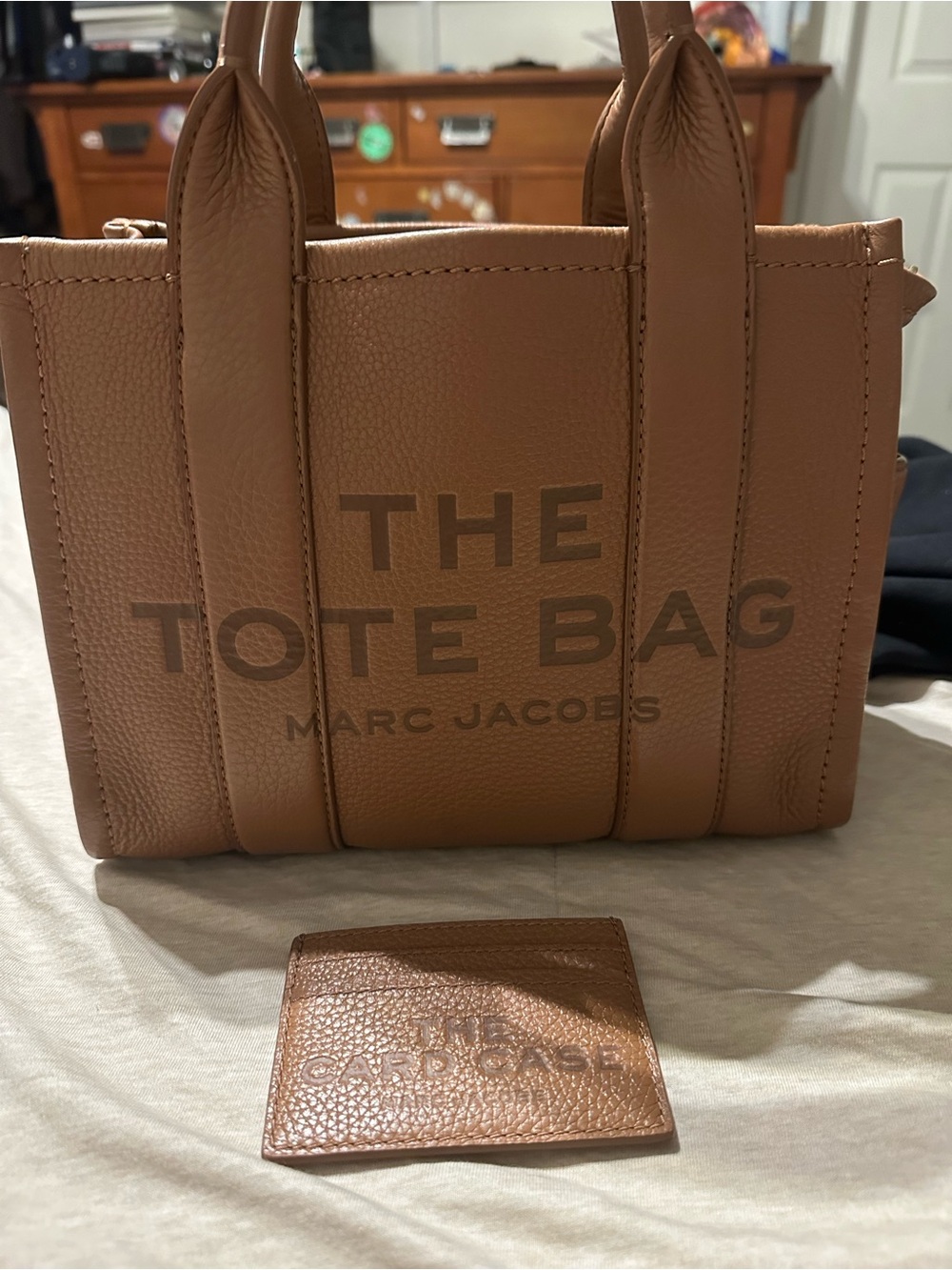 Marc Jacobs Tan Leather The Tote Bag